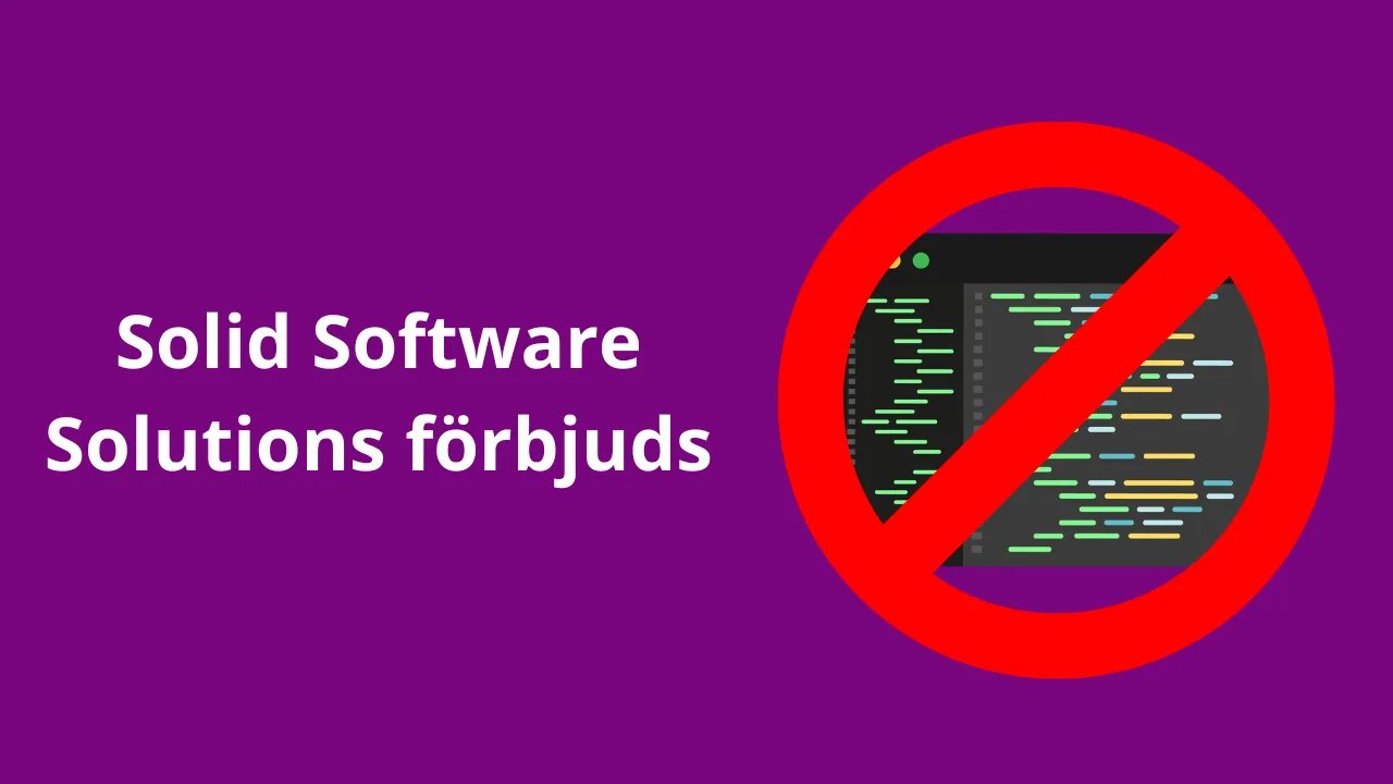 Spelinspektionen förbjuder Solid Software Solutions (2025)