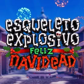 Esqueleto Explosivo Feliz Navidead