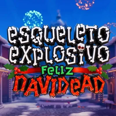 Esqueleto Explosivo Feliz Navidead logo