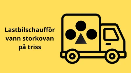 Lastbilschaufför vann nära 3 miljoner på triss
