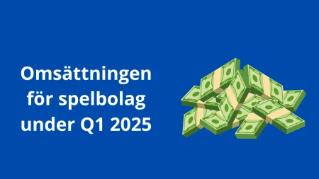 Omsättningen för tillåtna spelbolag under Q1 2025 i Sverige