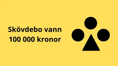 Skövdebo vann 100 000 på Triss efter toppenskrap