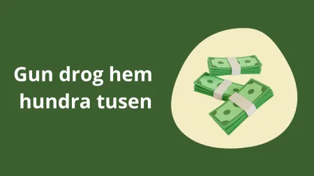 Gun drog hem hundra tusen och blev helt överraskad