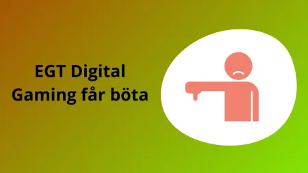 EGT Digital Gaming får varning och sanktionsavgift 2025