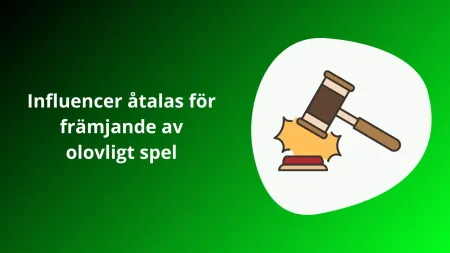 Influencer åtalas för främjande av olovligt spel på nätet