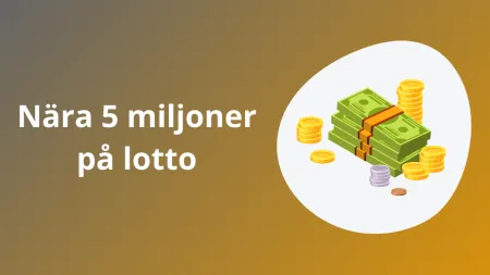 Nära 5 miljoner i vinst på lottospel under dragning
