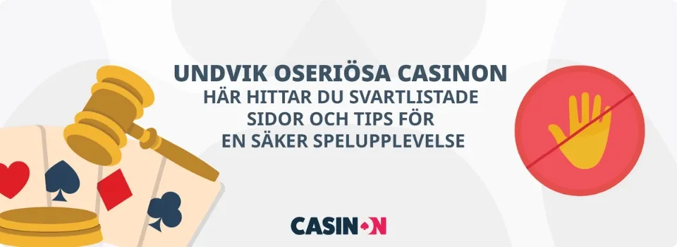 varing för svartlistade casinon