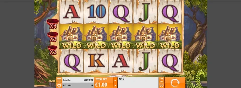 Goldilocks slot hjul och symboler