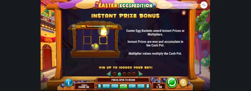 Easter Eggspedition bonusfunktioner