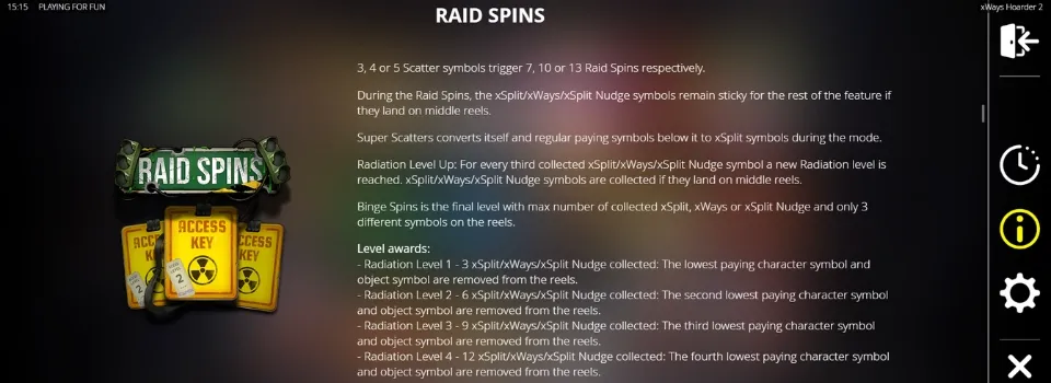 Skärmdump av hur Raid spins fungerar i Xways hoarder 2.
