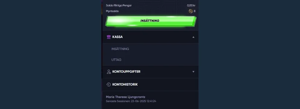 Quick Casino kassa