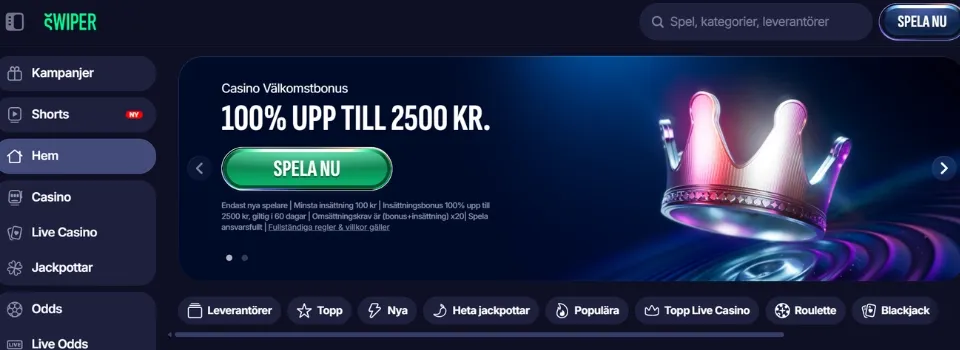 Swiper Casino spela nu
