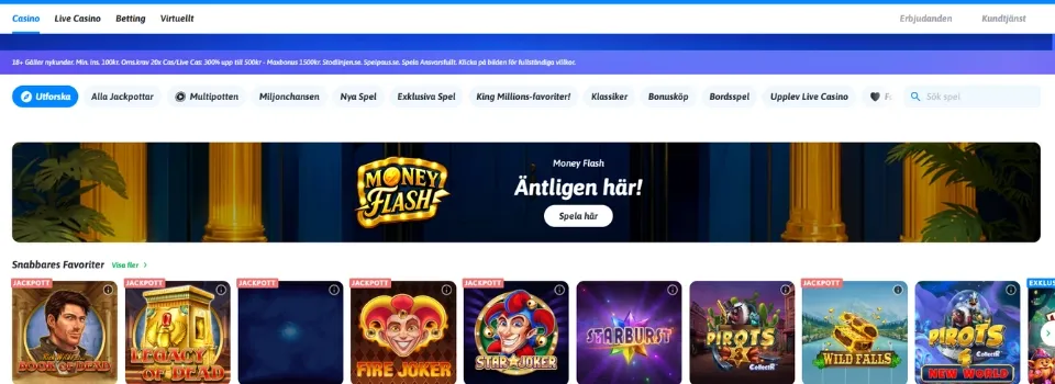 Snabbare Casino spelautomater