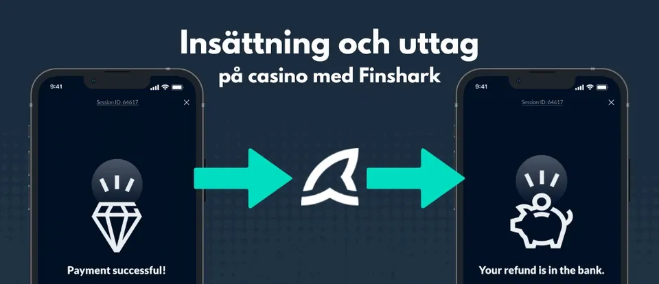 Insättning och uttag på casino med Finshark