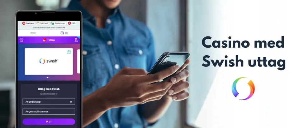 Spelare på svenskt casino med Swish uttag