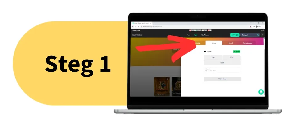 Uttagssida för uttag med BankID