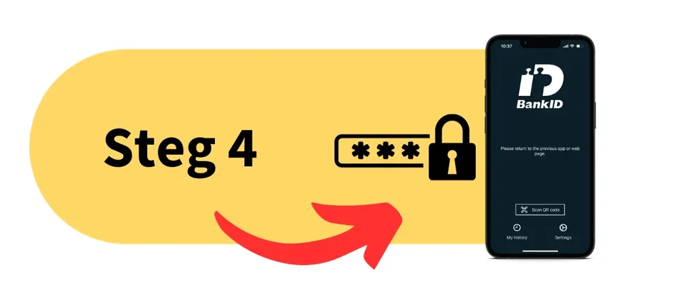 Verifiering på mobilt BankID för uttag