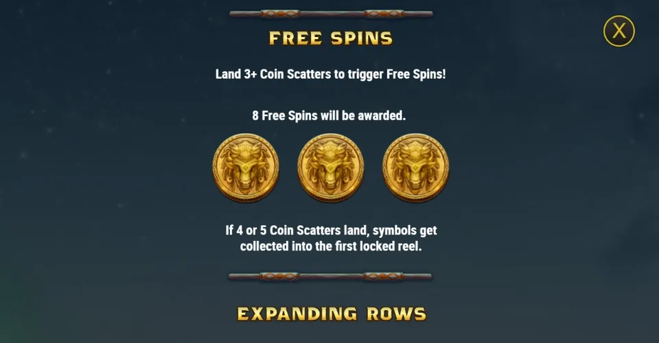Buffalo of wealth free spins bonus