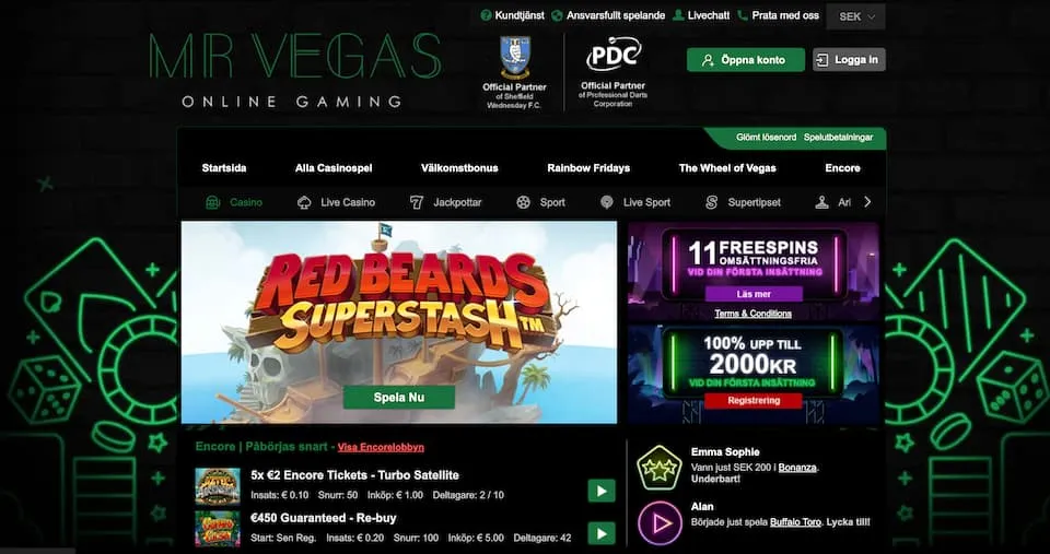mr vegas casino hemsida