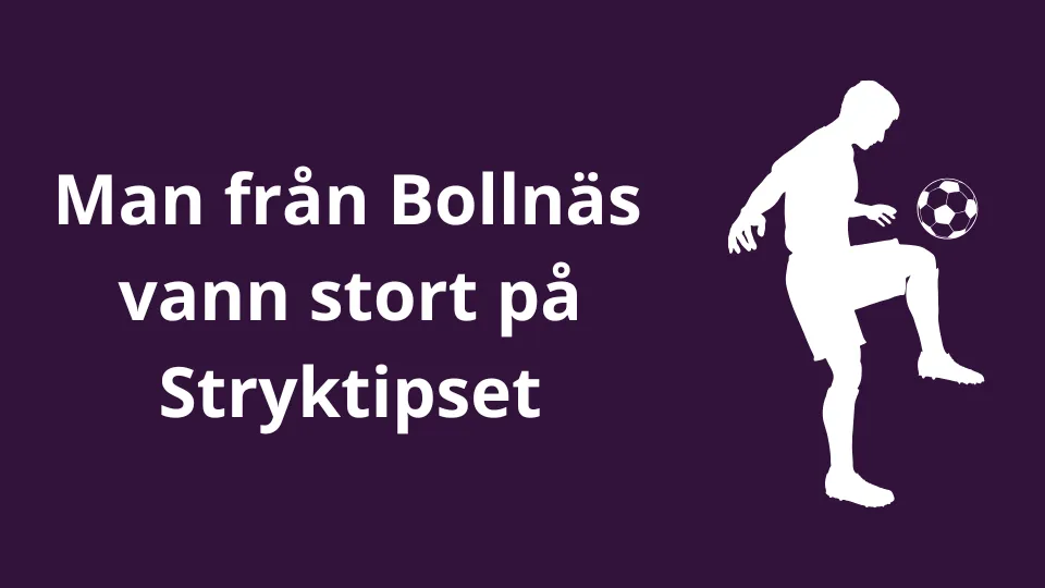 Bollnäsbo vann på Stryktipset under påskfirandet med 66 kronor