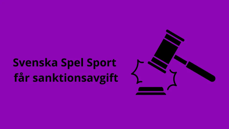 Svenska Spel Sport får sanktionsavgift av Spelinspektionen