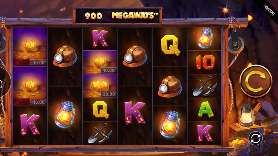 Lucky Nuggets Megaways spelplan