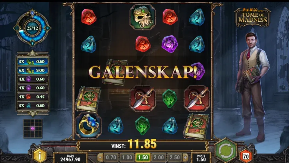Vinst i Tome of Madness