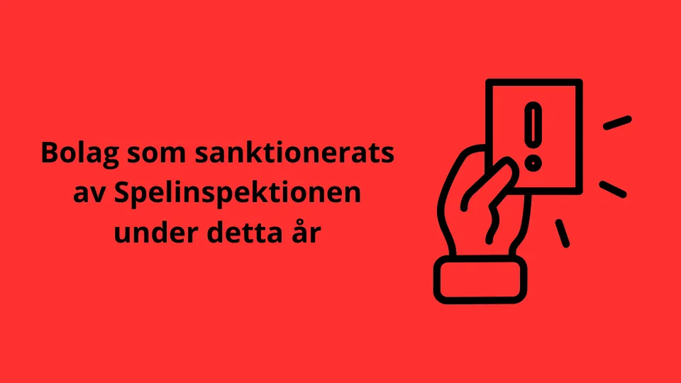 Spelbolag som sanktionerats