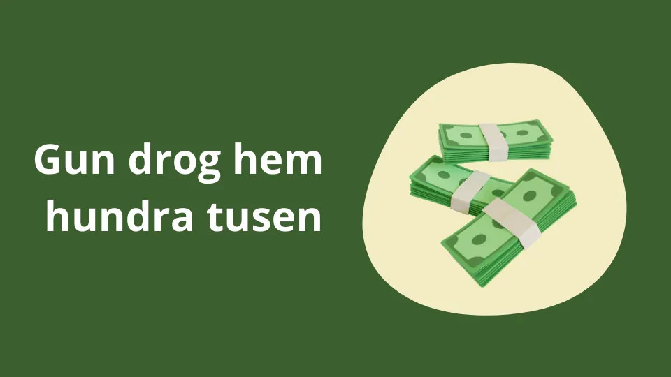 Gun drog hem hundra tusen på sin trisslott