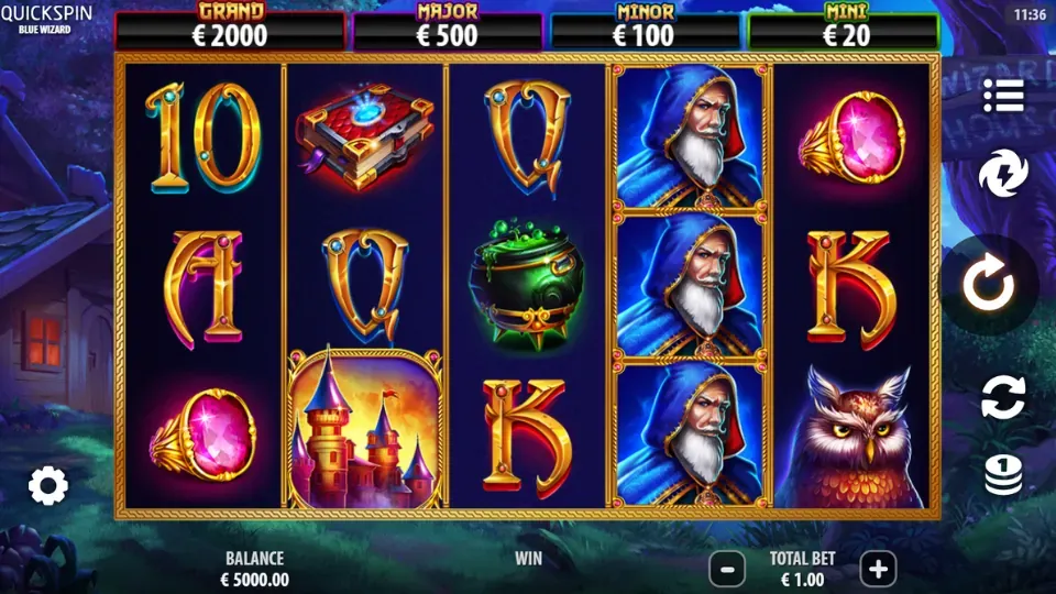 Blue Wizard spelplan