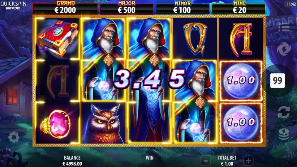 Blue Wizard vinst
