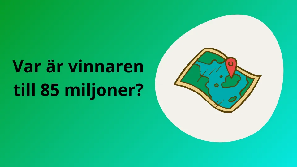 Vinnare sökes till nära 85 miljoner kronor efter lottodragning