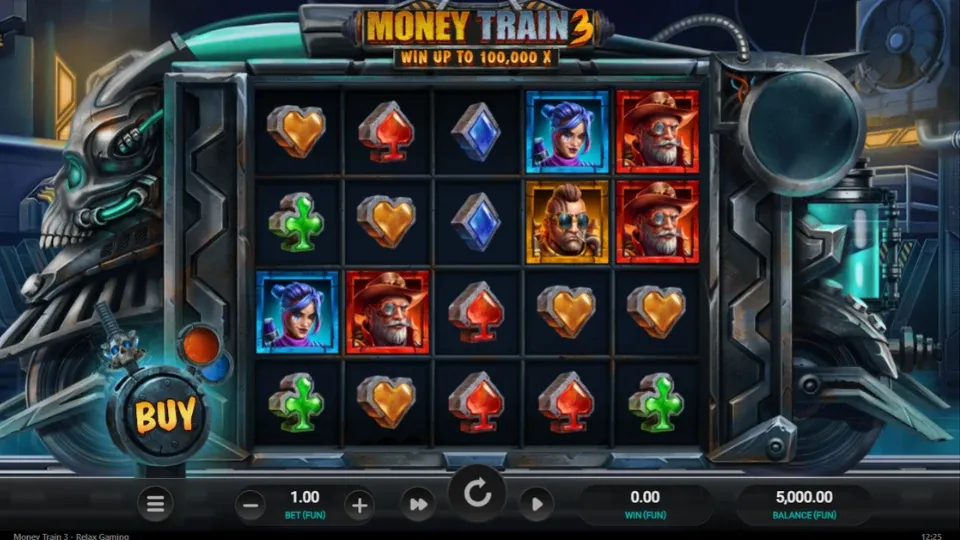 Money Train 3 slot spelplan