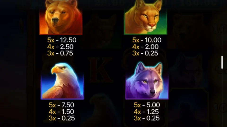 Buffalo Power Hold and Win slot symboler