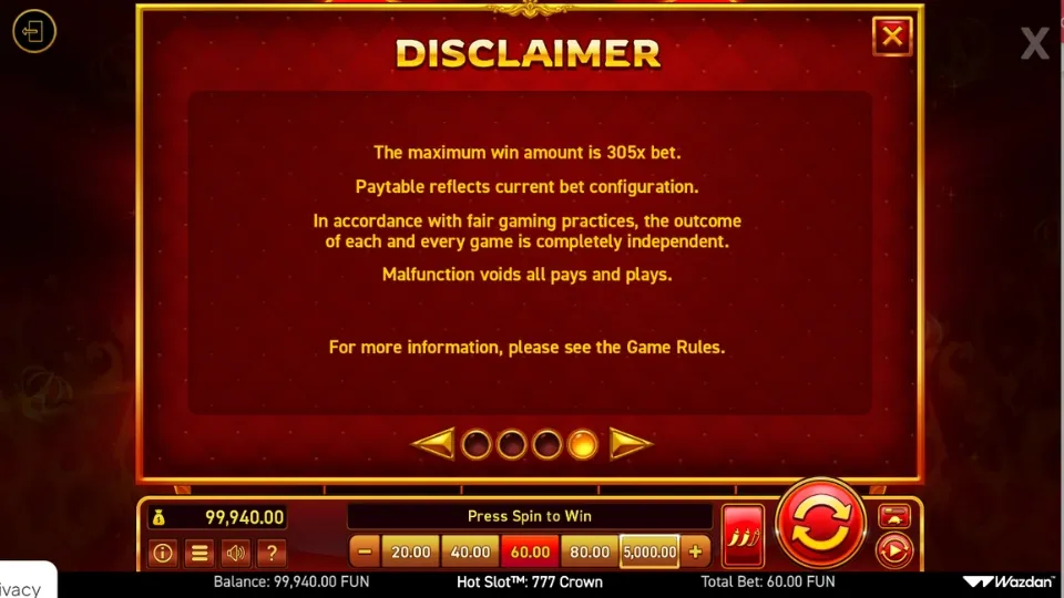 Hot Slot: 777 Crown Hold and Win maxvinst i spelet