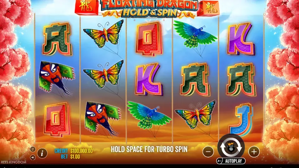Floating Dragon Hold and Spin slot spelplan
