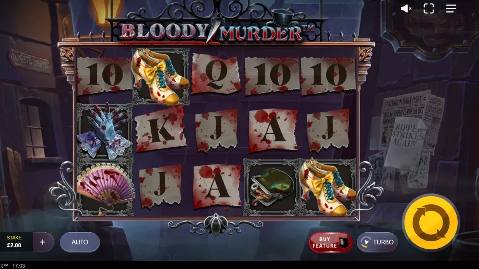 Bloody Murder slot spelplan