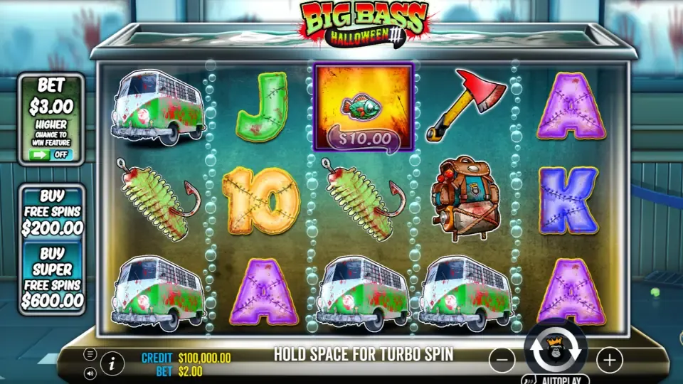 Big Bass Halloween 3 spelplan