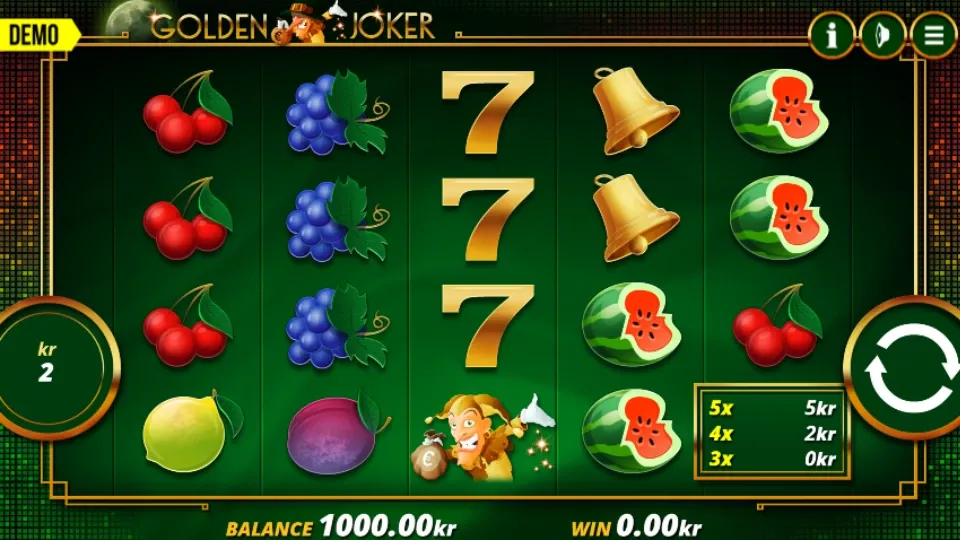 Golden Joker spelplan