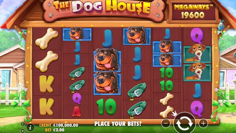 The Dog House Megaways spelplan