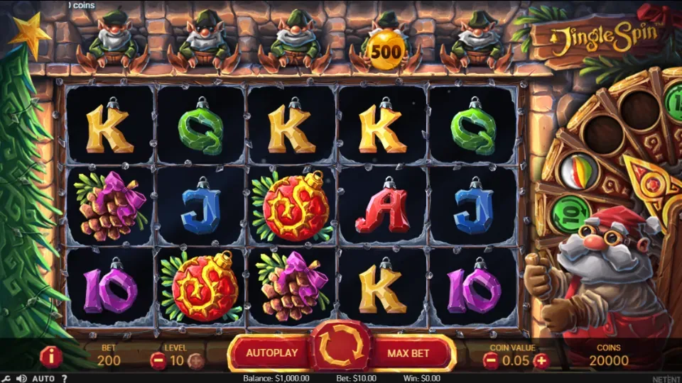 Jingle Spin spelplan