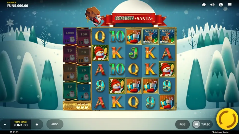 Christmas Santa spelplan