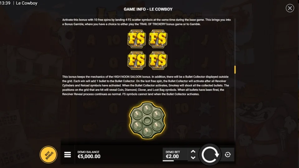 Le Cowboy Trail of Trickery funktion