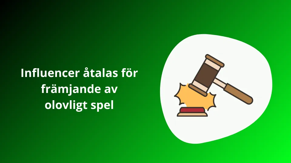 Influencer åtalas för främjande av olovligt spel på sociala medier