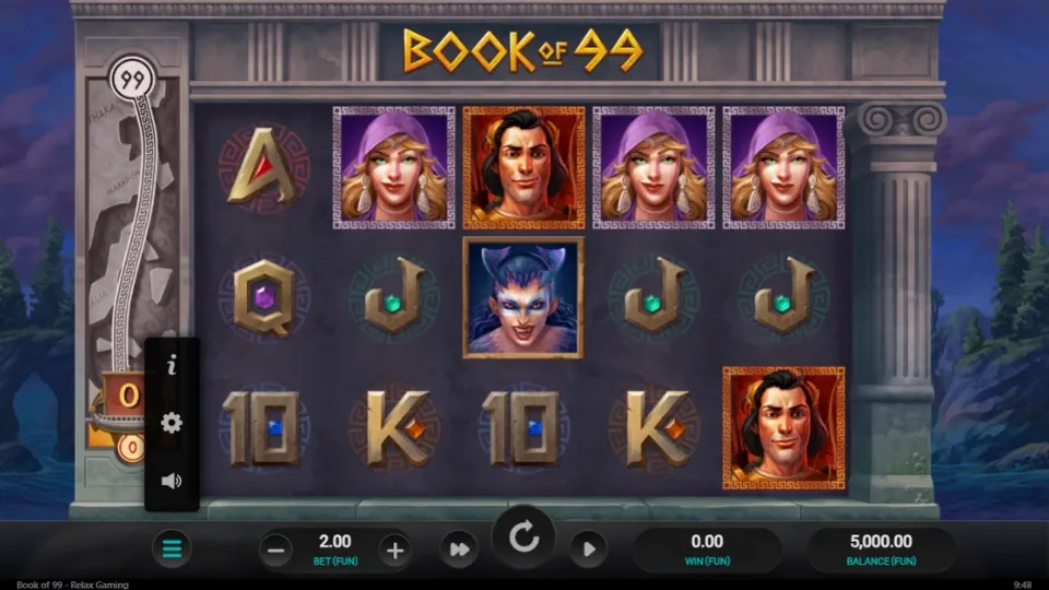 Huvudspelplanen för slotten Book of 99.