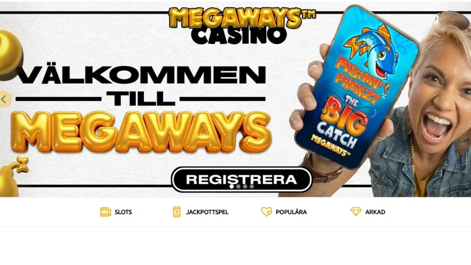 Megaways Casino startsida